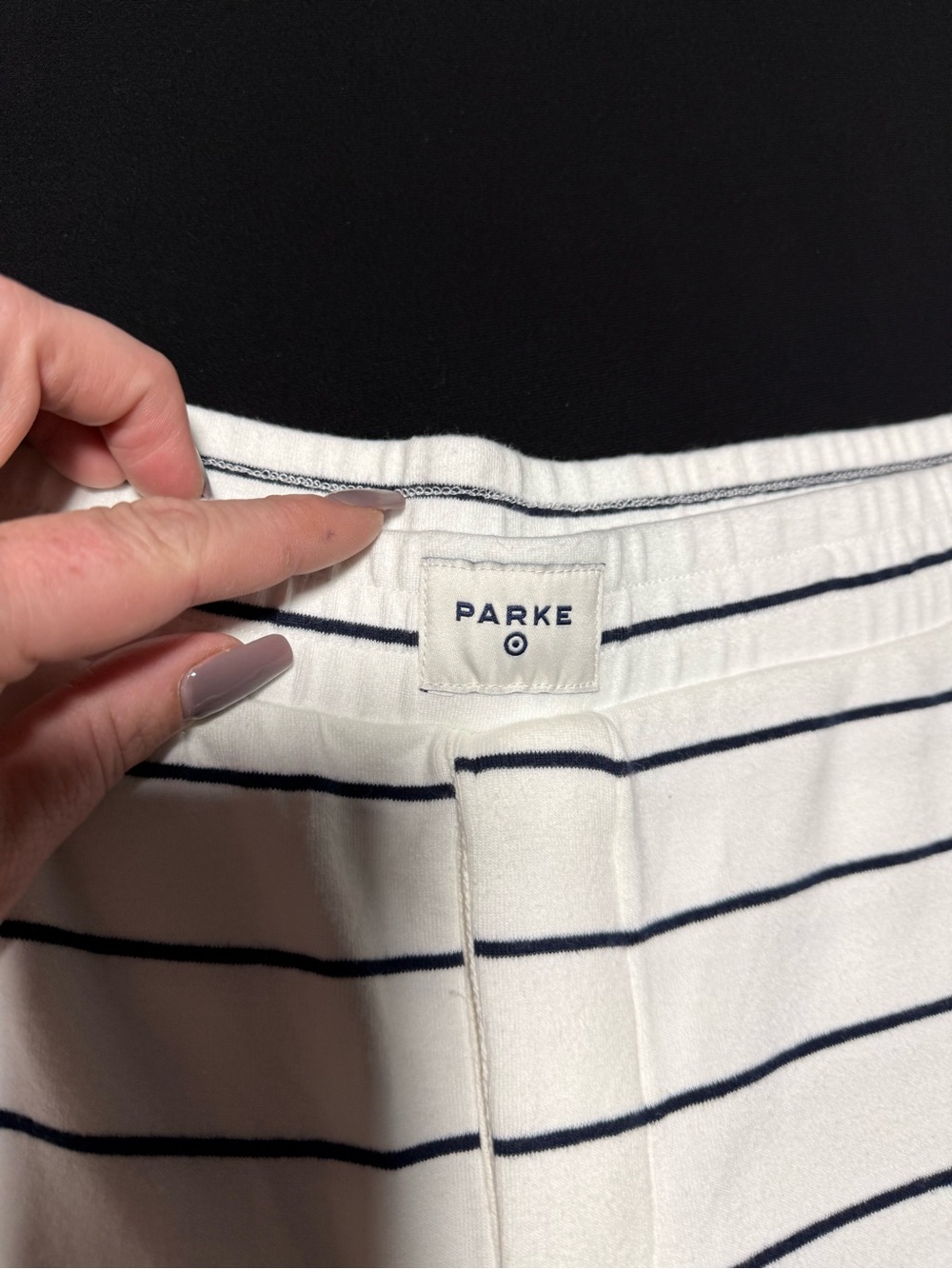 Parke White & Navy Striped Women’s pants